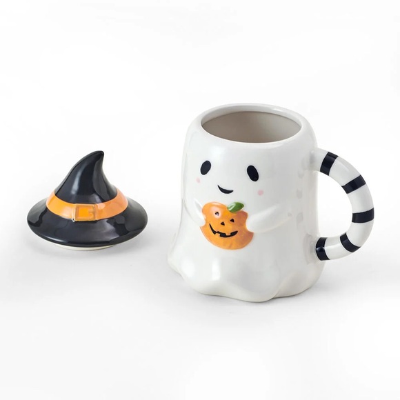 Halloween Ghost Mug with Lid - Picture 4 of 4